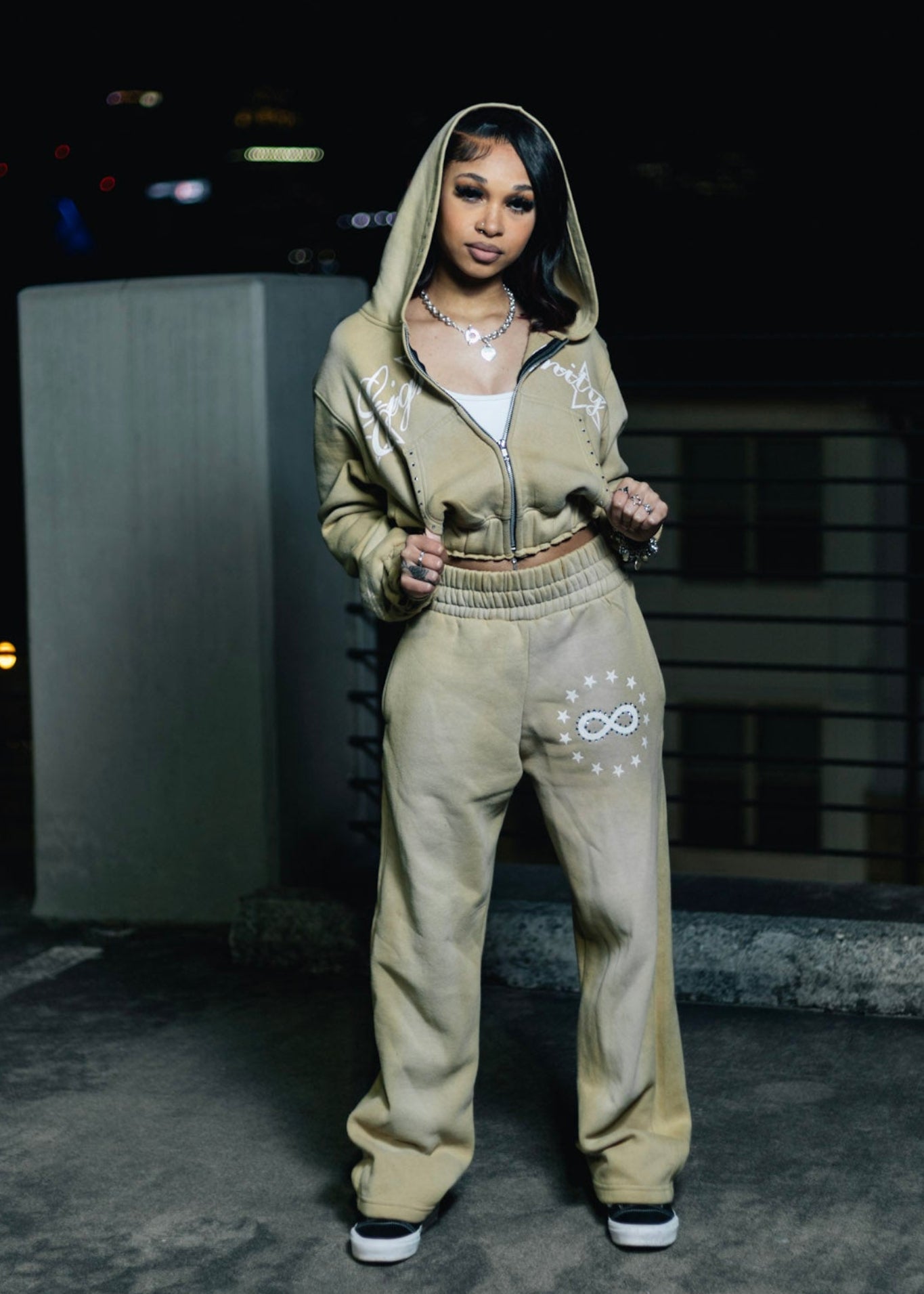 Tan Eightfinity HOODIE