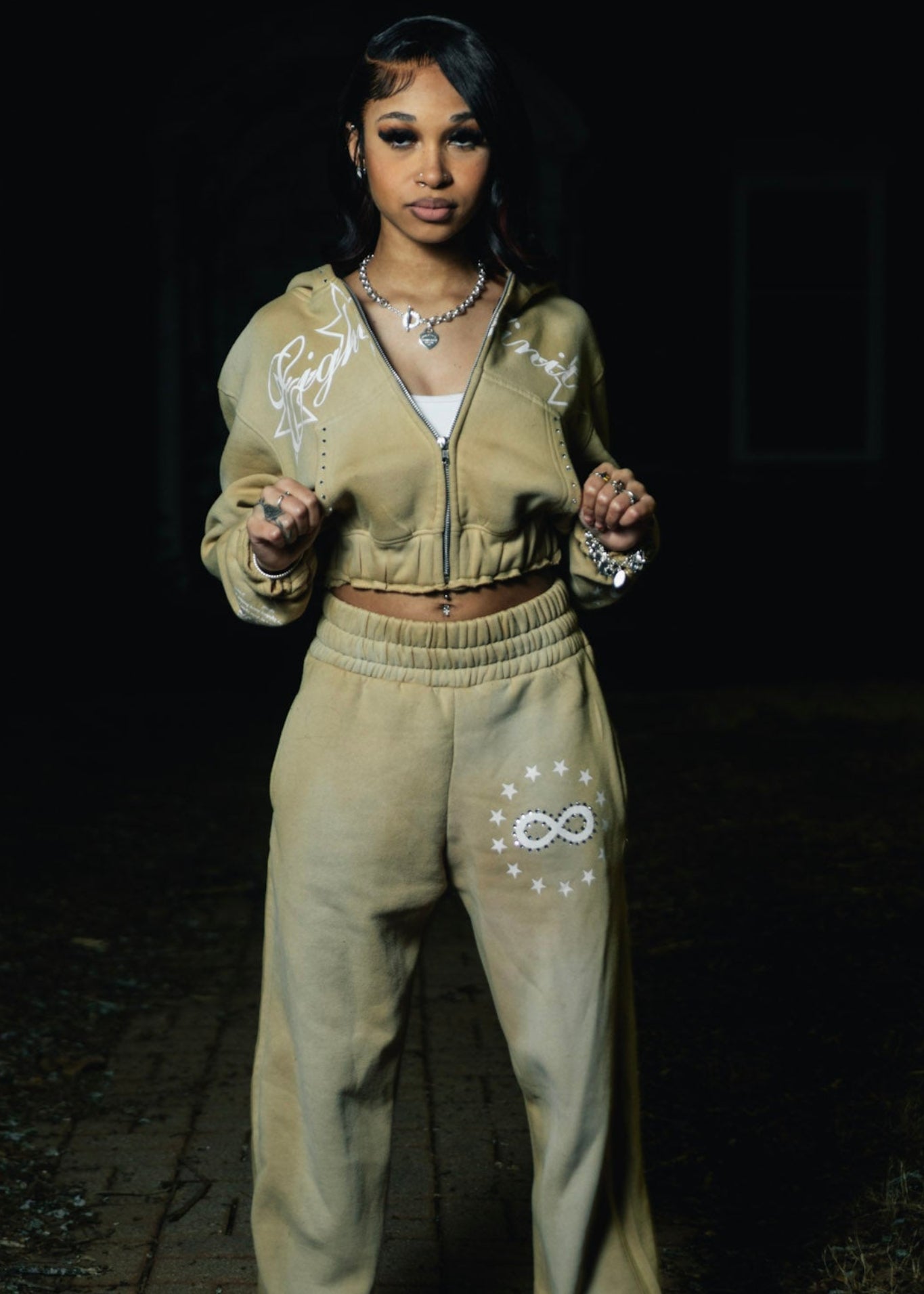 Tan Eightfinity HOODIE