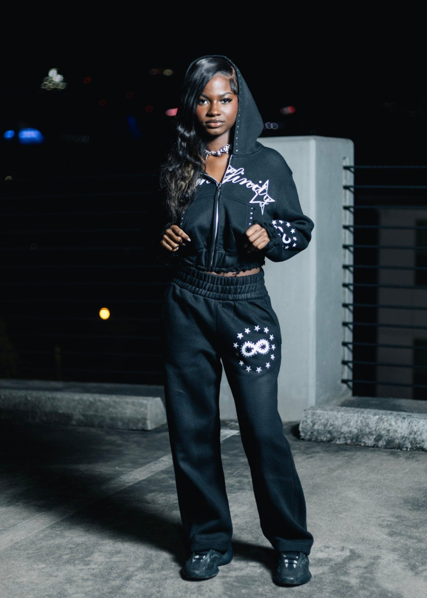 Black Eightfinity HOODIE